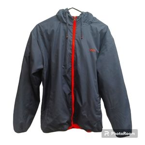 Etonic Golf Weight Woven Hooded Jacket Man Size M Navy Blue/Orange